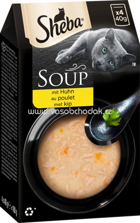 Sheba Portionsbeutel Soup mit Huhn, 4x40g