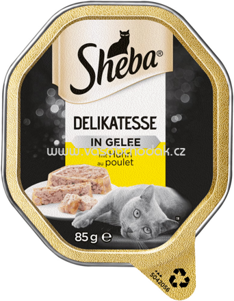 Sheba Schale Delikatesse in Gelee mit Huhn, 85g