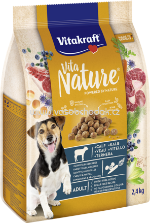 Vitakraft Vita Nature Kalb mit Karotte & Blaubeere, 2,4 kg