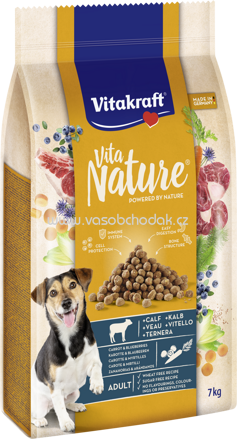 Vitakraft Vita Nature Kalb mit Karotte & Blaubeere, 7 kg