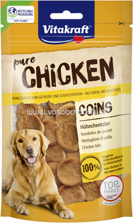 Vitakraft CHICKEN COINS Hühnchentaler, 80g