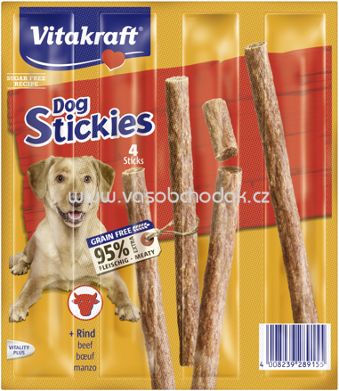 Vitakraft Dog Stickies + Rind, 4 St, 44g