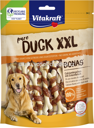 Vitakraft DUCK BONAS XXL Calciumknochen mit Entenfleisch, 200g