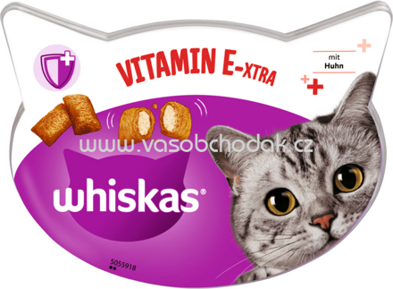 Whiskas Knuspertaschen Vitamin E-Xtra mit Huhn, 50g