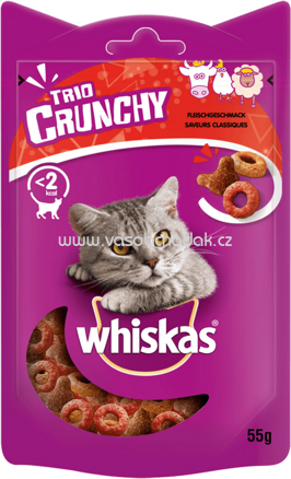 Whiskas Trio Crunchy mi Rind, Huhn und Lamm, 55g