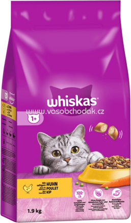 Whiskas Trockenfutter mit Huhn, 1,9 kg