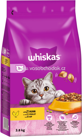 Whiskas Trockenfutter mit Huhn, 3,8 kg