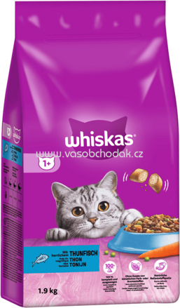 Whiskas Trockenfutter mit Thunfisch, 1,9 kg