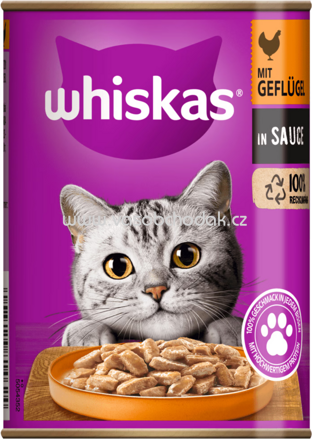 Whiskas Dose mit Geflügel in Sauce, 12x400g