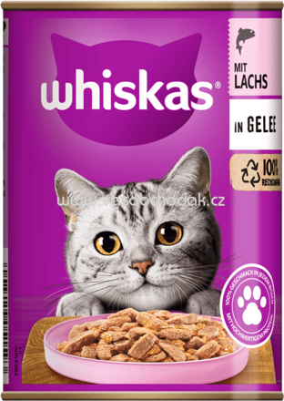 Whiskas Dose mit Lachs in Gelee, 12x400g