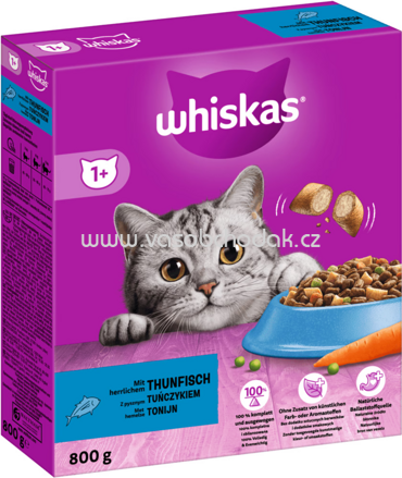 Whiskas Trockenfutter mit Thunfisch, 800g