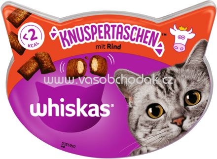 Whiskas Knuspertaschen mit Rind, 60g