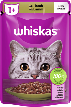 Whiskas Portionsbeutel mit Lamm in Gelee, 85g