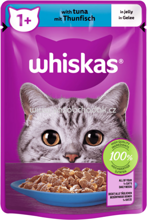 Whiskas Portionsbeutel mit Thunfisch in Gelee, 85g