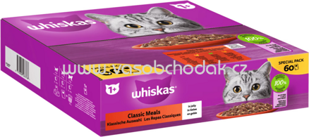 Whiskas Portionsbeutel Klassische Auswahl in Gelee, 60x85g