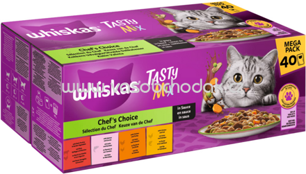 Whiskas Portionsbeutel Tasty Mix Chef's Choice in Sauce, 40x85g