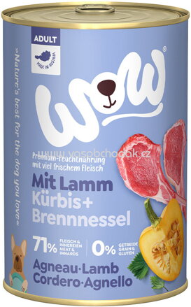 Wow Adult mit Lamm, Kürbis und Brennnessel, 400g