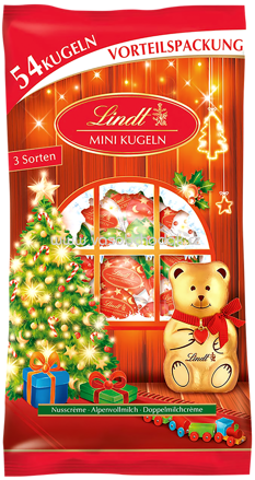 Lindt Teddy Mini Kugeln Mischung, 54 Kugeln, 268g