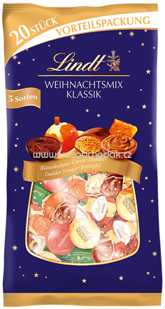 Lindt Weihnachtsmix Klassik XXL Beutel, 20 Kugeln, 260g