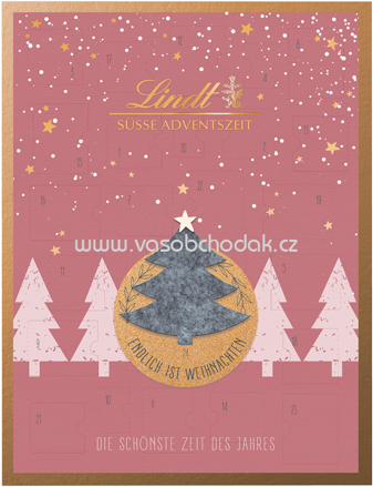 Lindt Filz Edition Adventskalender, 275g (červený)