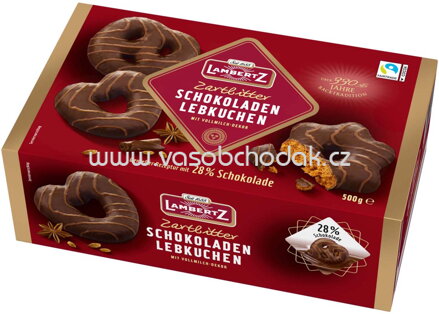 Lambertz Schokoladen Lebkuchen Zartbitter, 500g
