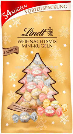 Lindt XXL Weihnachtsmix Glamour Mini-Kugeln, 268g