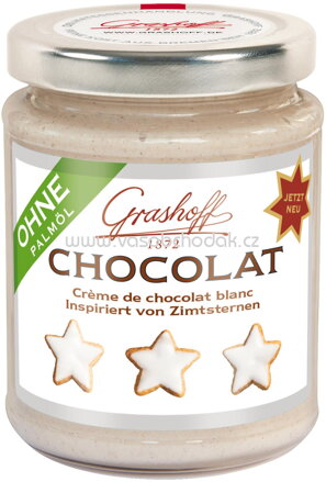 Grashoff Chocolat Crème de chocolat blanc mit Zimtstern, 235g
