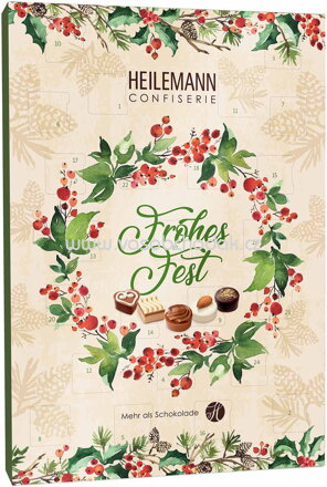 Heilemann Adventskalender Nougat-Pralinen ohne Alkohol, 290g