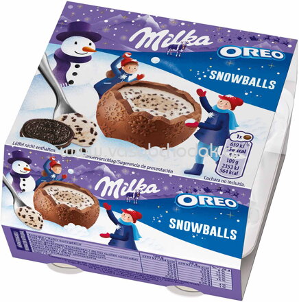 Milka Snowballs Oreo 4 St, 112g