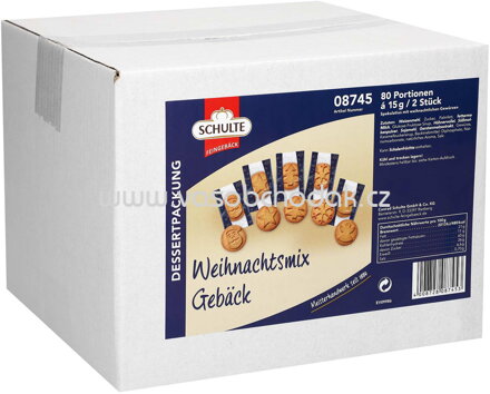 Schulte Weihnachtsmix-Gebäck, 80x2 St, 1,2 kg Schulte Weihnachtsmix-Gebäck, 80x2 St, 1,2 kg