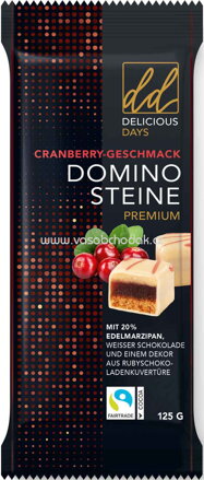 Schulte Premium Dominosteine Cranberry Weiße Schokolade, 125g Schulte Premium Dominosteine Cranberry Weiße Schokolade, 125g