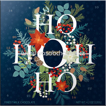 Heilemann Tisch Adventskalender Täfelchen HO HO HO, 120g