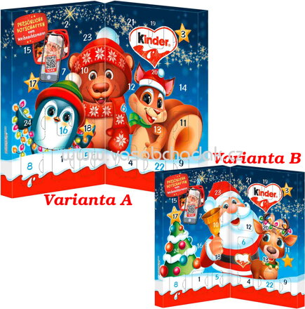 Kinder Mix Tisch Adventskalender, 113g