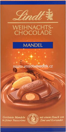 Lindt Weihnachts-Chocolade Mandel, 100g
