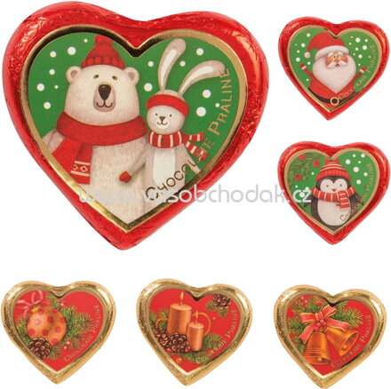 Günthart Großes Pralinenherz Weihnachten, 24g