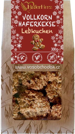 HaferHerz Vollkorn Haferkekse Lebkuchen, 300g