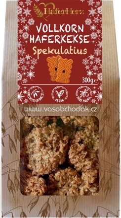 HaferHerz Vollkorn Haferkekse Spekulatius, 300g