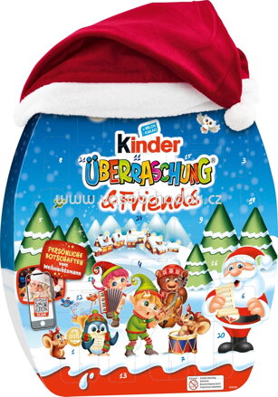 Kinder Überraschung & Friends Adventskalender (Santa a noty), 370g