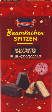 KuchenMeister Baumkuchen Spitzen Zartbitter, 130g