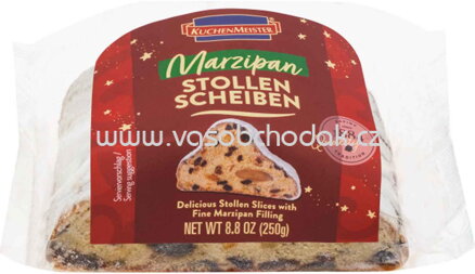 KuchenMeister Stollen Scheiben Marzipan, 250g