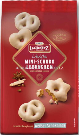 Lambertz Mini Schoko Lebkuchen Weiße Schokolade, 300g
