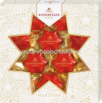 Niederegger Marzipan Weihnachtssterne, 125g