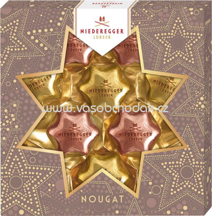 Niederegger Nougat Weihnachtssterne, 125g