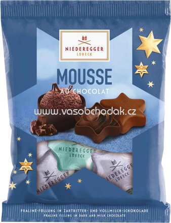 Niederegger Weihnachtssterne Mousse au Chocolat, 87g