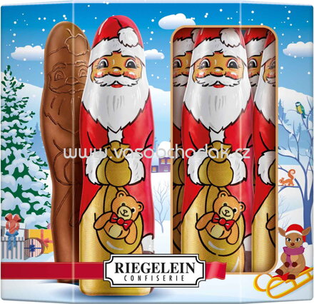 Riegelein Massiv-Weihnachtsmann groß 10 St, 125g
