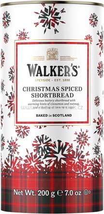 Walker's Christmas Spiced Shortbread Drum, 200g