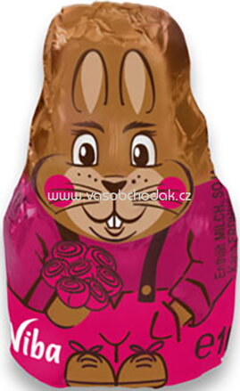 Viba Schokohäschen gefüllt mit Nougat, 10g