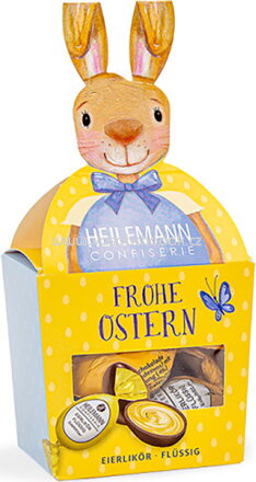 Heilemann Hase mit Eierlikör Ostereiern, 100g