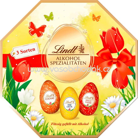 Lindt Alkohol-Spezialitäten-Eier Kassette, 144g