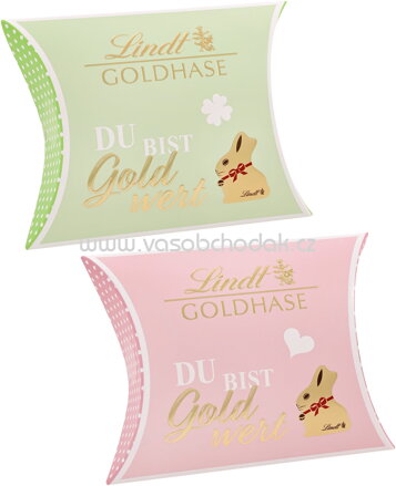 Lindt Du bist Gold wert Goldhasen Kissenpackung, 43g